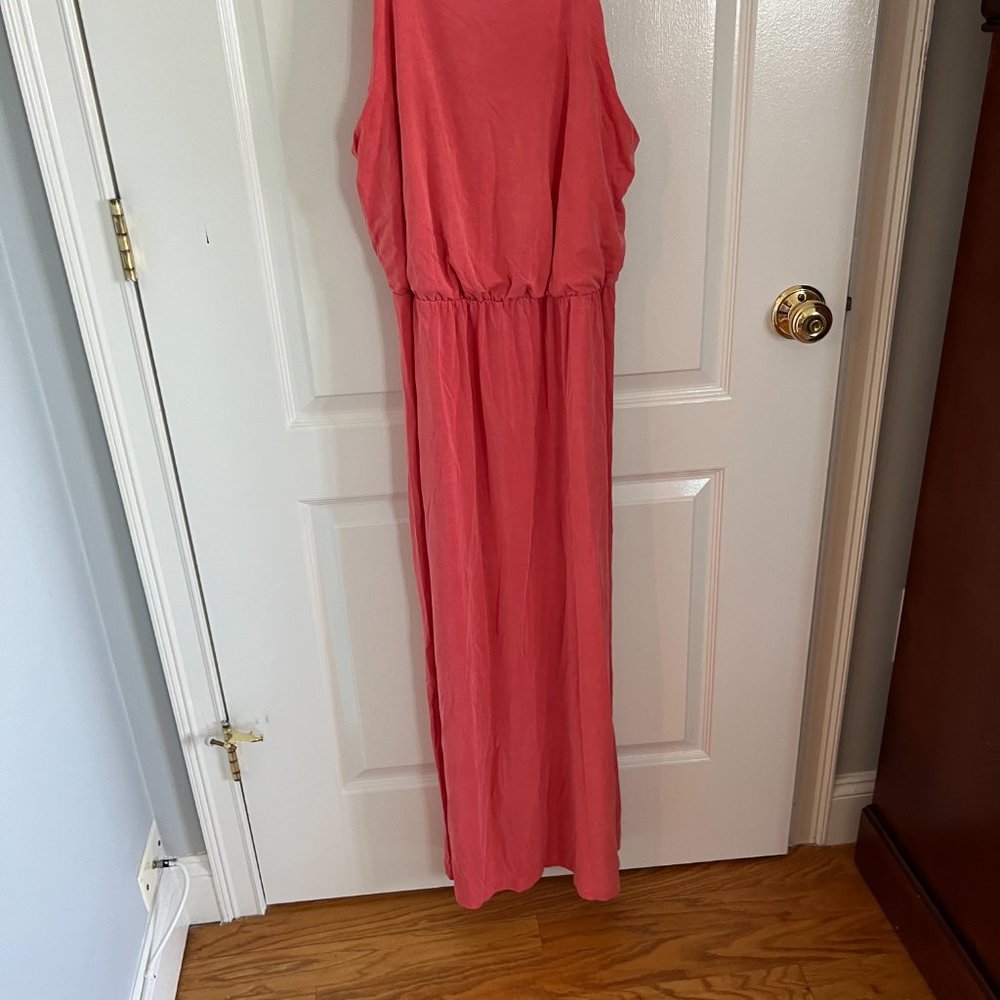 Gap coral halter maxi dress - Picture 5 of 9